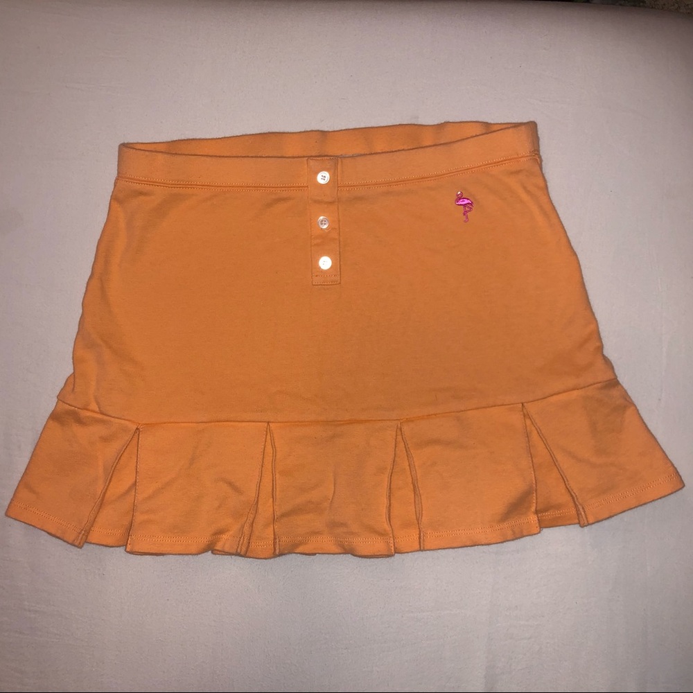 Orange Tennis Miniskirt